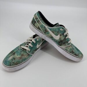 Nike SB Stefan Janoski 574272-317 Tie Dye Green Canvas Skate Shoes Men's 12